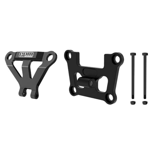 Aluminium 7075 Alloy Front Bulkhead Mount Strengthen & Front Bumper Support Mount for Traxxas 1/16 Mini Maxx 4WD RTR Brushless Monster Truck 107154-1 Upgrades - Black von GPM