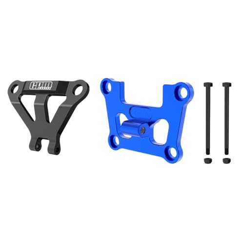 Aluminium 7075 Alloy Front Bulkhead Mount Strengthen & Front Bumper Support Mount for Traxxas 1/16 Mini Maxx 4WD RTR Brushless Monster Truck 107154-1 Upgrades - Blue von GPM