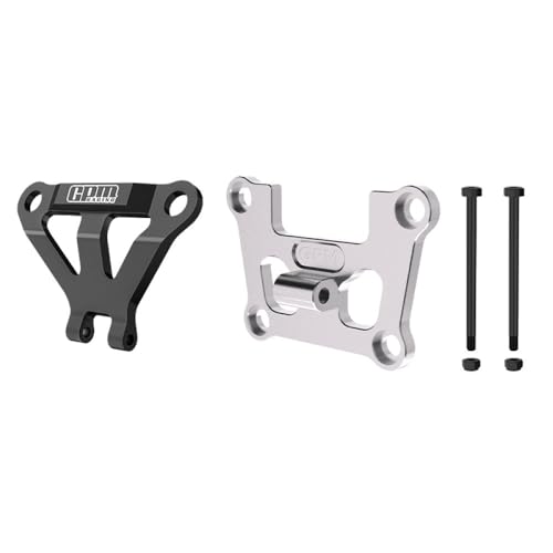 Aluminium 7075 Alloy Front Bulkhead Mount Strengthen & Front Bumper Support Mount for Traxxas 1/16 Mini Maxx 4WD RTR Brushless Monster Truck 107154-1 Upgrades - Silver von GPM