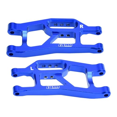 Aluminium 7075 Alloy Front Lower Suspension Arms for Traxxas 1/16 Mini Maxx 4WD RTR Brushless Monster Truck 107154-1 Upgrades - Blue von GPM