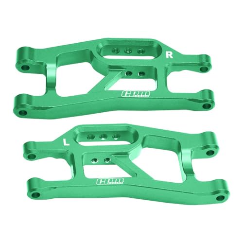 Aluminium 7075 Alloy Front Lower Suspension Arms for Traxxas 1/16 Mini Maxx 4WD RTR Brushless Monster Truck 107154-1 Upgrades - Green von GPM