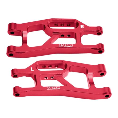 Aluminium 7075 Alloy Front Lower Suspension Arms for Traxxas 1/16 Mini Maxx 4WD RTR Brushless Monster Truck 107154-1 Upgrades - Red Aluminium 7075 Alloy Front Lower Suspension Arms for Traxxas 1/16 Mini Maxx 4WD RTR Brushless Monster Truck 107154-1 Upgrades - Red von GPM