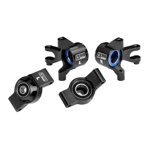 Aluminium 7075 Alloy Front Steering Blocks & Rear Hub Stub Axle Carriers with Oversize Bearing for Traxxas 1/16 Mini Maxx 4WD RTR Brushless Monster Truck 107154-1 Upgrades - Black Aluminium 7075 Alloy Front Steering Blocks & Rear Hub Stub Axle Carriers with Oversize Bearing for Traxxas 1/16 Mini Maxx 4WD RTR Brushless Monster Truck 107154-1 Upgrades - Black von GPM