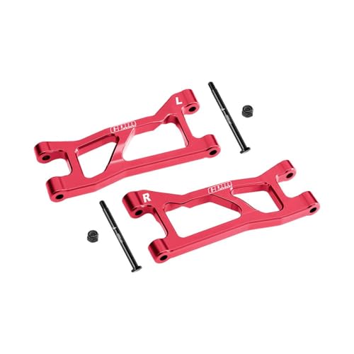 Aluminium 7075 Alloy Front Upper Suspension Arms for Traxxas 1/16 Mini XRT VXL-3S 108076-1 Monster Truck Upgrades - Red von GPM