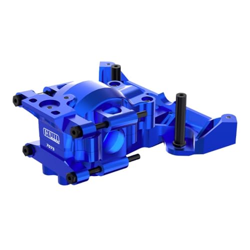 Aluminium 7075 Alloy Front Upper and Lower Bulkhead for Traxxas 1/16 Mini Maxx 4WD RTR Brushless Monster Truck 107154-1 Upgrades - Blue von GPM
