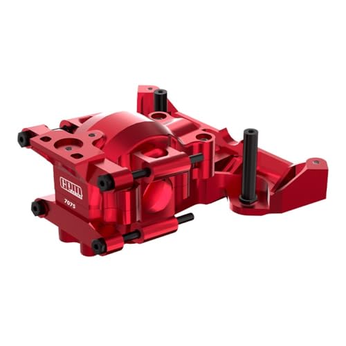Aluminium 7075 Alloy Front Upper and Lower Bulkhead for Traxxas 1/16 Mini Maxx 4WD RTR Brushless Monster Truck 107154-1 Upgrades - Red Aluminium 7075 Alloy Front Upper and Lower Bulkhead for Traxxas 1/16 Mini Maxx 4WD RTR Brushless Monster Truck 107154-1 Upgrades - Red von GPM