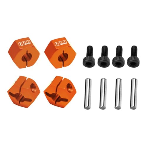 Aluminium 7075 Alloy Front and Rear Clamp Type Wheel Hub 12mm for Traxxas 1/16 Mini Maxx 4WD RTR Brushless Monster Truck 107154-1 Upgrades - Orange Aluminium 7075 Alloy Front and Rear Clamp Type Wheel Hub 12mm for Traxxas 1/16 Mini Maxx 4WD RTR Brushless Monster Truck 107154-1 Upgrades - Orange von GPM