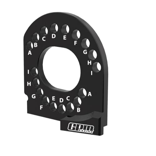 Aluminium 7075 Alloy Motor Mount Plate Strengthen for Traxxas 1/16 Mini Maxx 4WD RTR Brushless Monster Truck 107154-1 Upgrades - Black von GPM