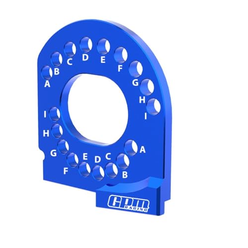 Aluminium 7075 Alloy Motor Mount Plate Strengthen for Traxxas 1/16 Mini Maxx 4WD RTR Brushless Monster Truck 107154-1 Upgrades - Blue von GPM