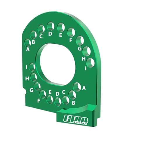 Aluminium 7075 Alloy Motor Mount Plate Strengthen for Traxxas 1/16 Mini Maxx 4WD RTR Brushless Monster Truck 107154-1 Upgrades - Green von GPM