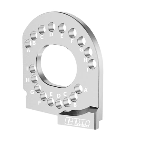 Aluminium 7075 Alloy Motor Mount Plate Strengthen for Traxxas 1/16 Mini Maxx 4WD RTR Brushless Monster Truck 107154-1 Upgrades - Silver von GPM