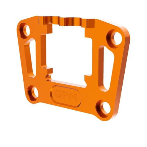 Aluminium 7075 Alloy Rear Bulkhead Mount Strengthen for Traxxas 1/16 Mini Maxx 4WD RTR Brushless Monster Truck 107154-1 Upgrades - Orange von GPM