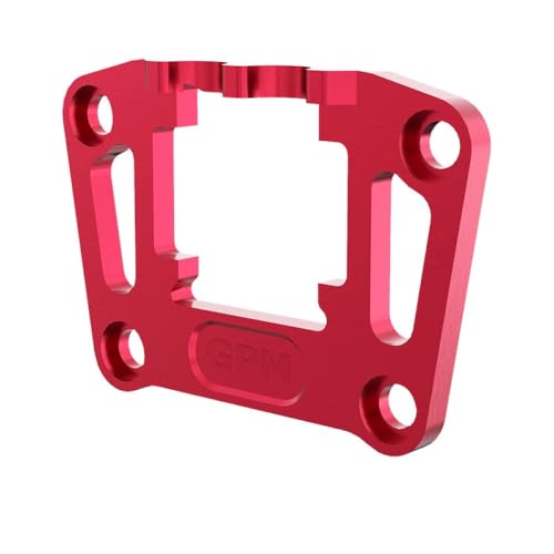 Aluminium 7075 Alloy Rear Bulkhead Mount Strengthen for Traxxas 1/16 Mini Maxx 4WD RTR Brushless Monster Truck 107154-1 Upgrades - Red von GPM