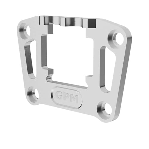 Aluminium 7075 Alloy Rear Bulkhead Mount Strengthen for Traxxas 1/16 Mini Maxx 4WD RTR Brushless Monster Truck 107154-1 Upgrades - Silver von GPM