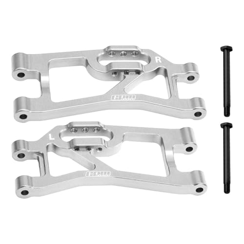Aluminium 7075 Alloy Rear Lower Suspension Arms for Traxxas 1/16 Mini Maxx 4WD RTR Brushless Monster Truck 107154-1 Upgrades - Silver von GPM
