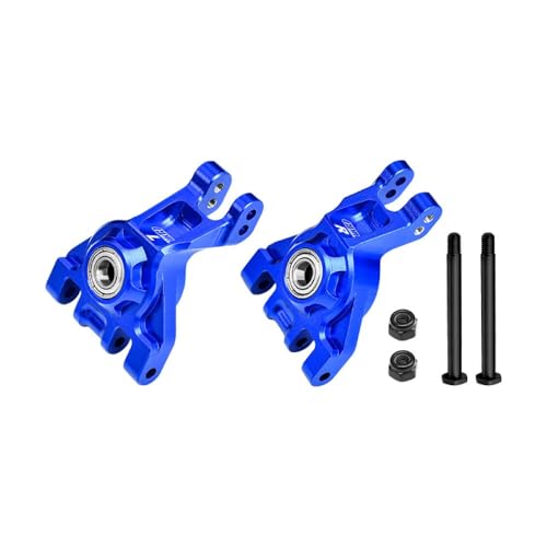 Aluminium 7075 Alloy Rear Stub Axle Carriers with Oversize Bearing for Traxxas 1:8 JATO 4X4 VXL / 1:10 Bigfoot/Ford F-150 Raptor/RUSTLER/Slash/Stampede/Ford Fiesta ST Rally - Blue von GPM