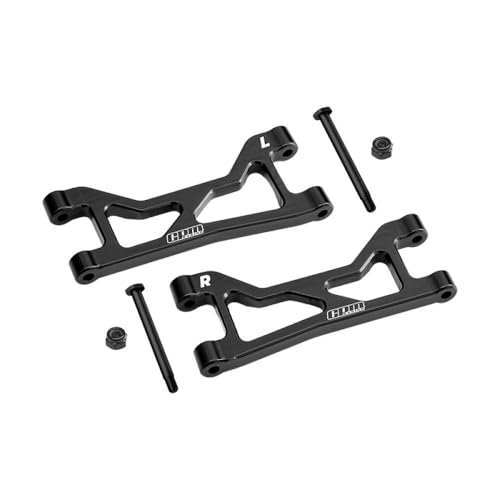 Aluminium 7075 Alloy Rear Upper Suspension Arms for Traxxas 1/16 Mini XRT VXL-3S 108076-1 Monster Truck Upgrades - Black von GPM