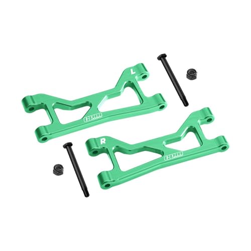 Aluminium 7075 Alloy Rear Upper Suspension Arms for Traxxas 1/16 Mini XRT VXL-3S 108076-1 Monster Truck Upgrades - Green von GPM