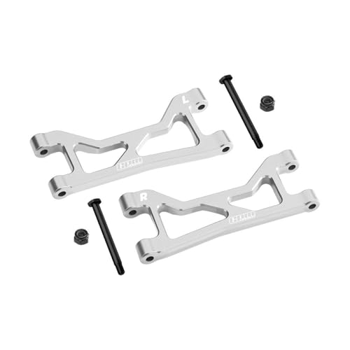 Aluminium 7075 Alloy Rear Upper Suspension Arms for Traxxas 1/16 Mini XRT VXL-3S 108076-1 Monster Truck Upgrades - Silver von GPM