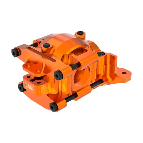 Aluminium 7075 Alloy Rear Upper and Lower Bulkhead for Traxxas 1/16 Mini Maxx 4WD RTR Brushless Monster Truck 107154-1 Upgrades - Orange von GPM