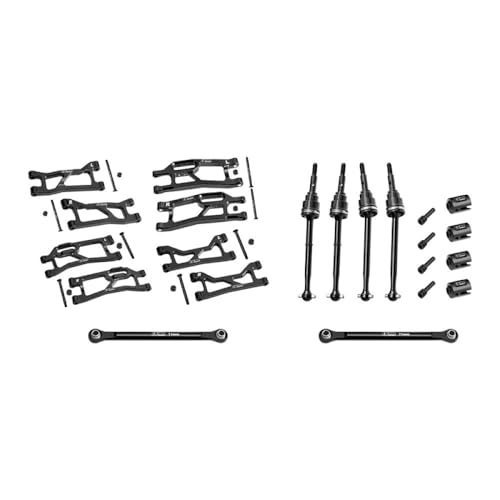 Aluminium 7075 Alloy Widemaxx Suspension Kit for Traxxas 1:16 Mini Maxx/Mini XRT VXL 3S Monster Truck Upgrades - Black Aluminium 7075 Alloy Widemaxx Suspension Kit for Traxxas 1:16 Mini Maxx/Mini XRT VXL 3S Monster Truck Upgrades - Black von GPM