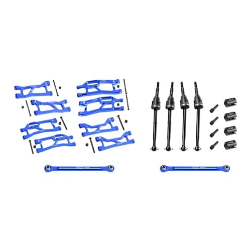 Aluminium 7075 Alloy Widemaxx Suspension Kit for Traxxas 1:16 Mini Maxx/Mini XRT VXL 3S Monster Truck Upgrades - Blue Aluminium 7075 Alloy Widemaxx Suspension Kit for Traxxas 1:16 Mini Maxx/Mini XRT VXL 3S Monster Truck Upgrades - Blue von GPM