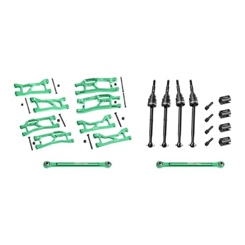 Aluminium 7075 Alloy Widemaxx Suspension Kit for Traxxas 1:16 Mini Maxx/Mini XRT VXL 3S Monster Truck Upgrades - Green Aluminium 7075 Alloy Widemaxx Suspension Kit for Traxxas 1:16 Mini Maxx/Mini XRT VXL 3S Monster Truck Upgrades - Green von GPM