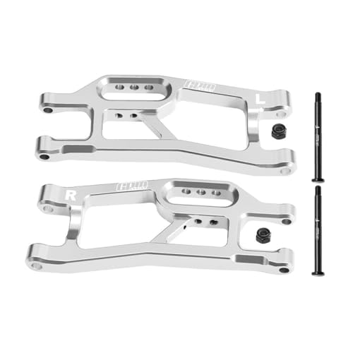 Aluminium 7075 Front Lower Suspension Arms for Traxxas 1/16 Mini XRT VXL-3S 108076-1 Monster Truck Upgrades - Silver Aluminium 7075 Front Lower Suspension Arms for Traxxas 1/16 Mini XRT VXL-3S 108076-1 Monster Truck Upgrades - Silver von GPM