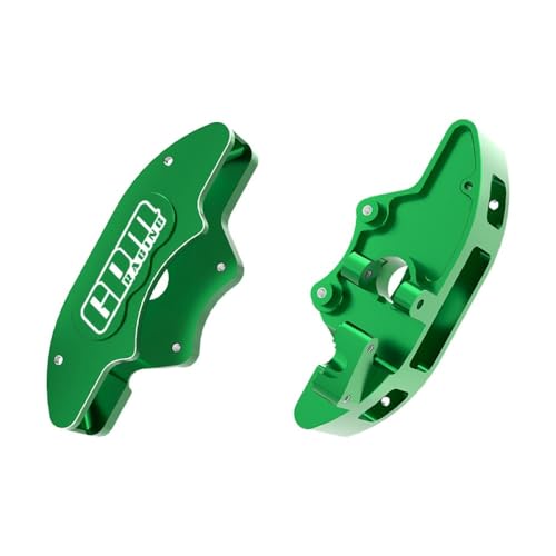 Aluminium 7075-T6 Alloy Front Brake Calipers (Left & Right) for Traxxas 1/6 Funco Pro Scale 2WD Sand Car 8S-109076-4 Upgrades - Green von GPM