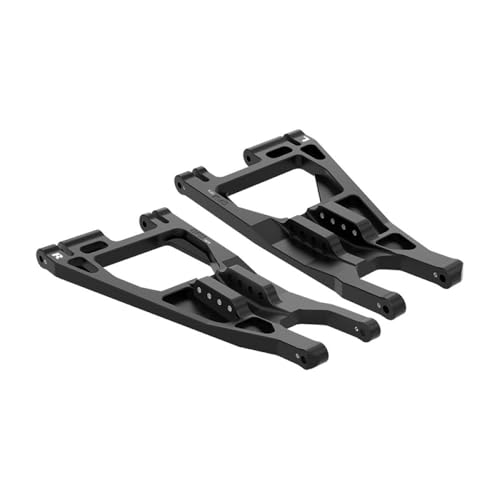 Aluminium 7075-T6 Alloy Front Lower Suspension Arms for Traxxas 1/6 Funco Pro Scale 2WD Sand Car 8S-109076-4 Upgrades - Black von GPM