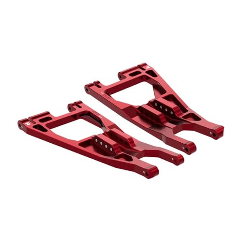 Aluminium 7075-T6 Alloy Front Lower Suspension Arms for Traxxas 1/6 Funco Pro Scale 2WD Sand Car 8S-109076-4 Upgrades - Red von GPM