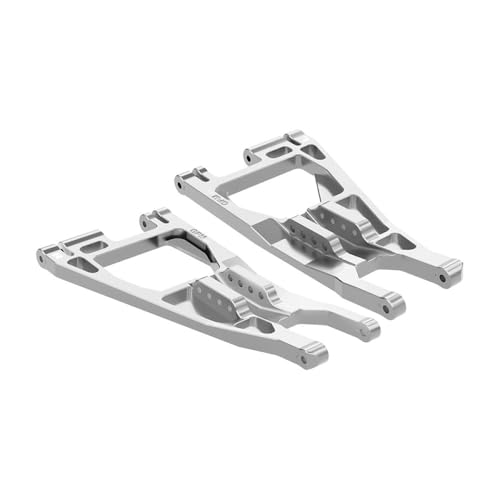 Aluminium 7075-T6 Alloy Front Lower Suspension Arms for Traxxas 1/6 Funco Pro Scale 2WD Sand Car 8S-109076-4 Upgrades - Silver von GPM