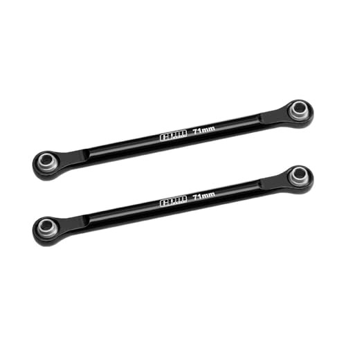 Aluminium 7075-T6 Alloy Front Steering Toe Links for Traxxas 1/16 Mini XRT VXL-3S 108076-1 Monster Truck Upgrades - Black von GPM