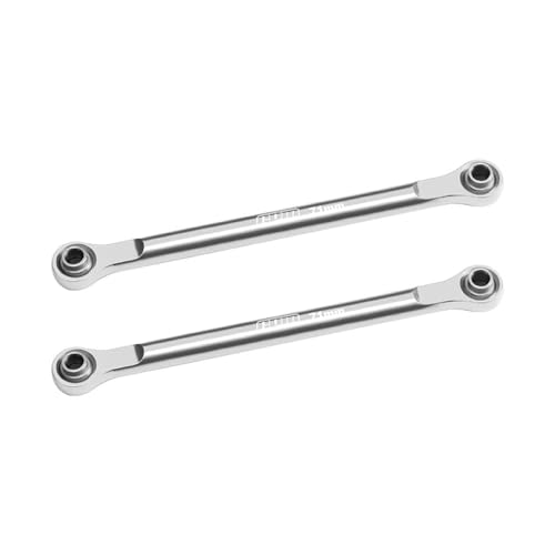 Aluminium 7075-T6 Alloy Front Steering Toe Links for Traxxas 1/16 Mini XRT VXL-3S 108076-1 Monster Truck Upgrades - Silver Aluminium 7075-T6 Alloy Front Steering Toe Links for Traxxas 1/16 Mini XRT VXL-3S 108076-1 Monster Truck Upgrades - Silver von GPM