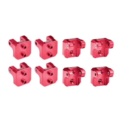 Aluminium 7075-T6 Alloy Front and Rear Upper Shock Mount for LOSI 1/8 LMT 2.0 Grave Digger 4X4 Solid Axle Brushless Monster Truck-LOS04028 Upgrades - Red von GPM