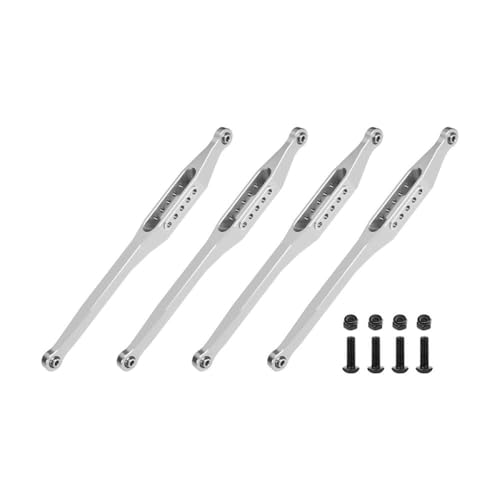 Aluminium 7075-T6 Alloy Lower Link Bar Set for LOSI 1/8 LMT 2.0 Grave Digger 4X4 Solid Axle Brushless Monster Truck-LOS04028 Upgrades - Silver Aluminium 7075-T6 Alloy Lower Link Bar Set for LOSI 1/8 LMT 2.0 Grave Digger 4X4 Solid Axle Brushless Monster Truck-LOS04028 Upgrades - Silver von GPM