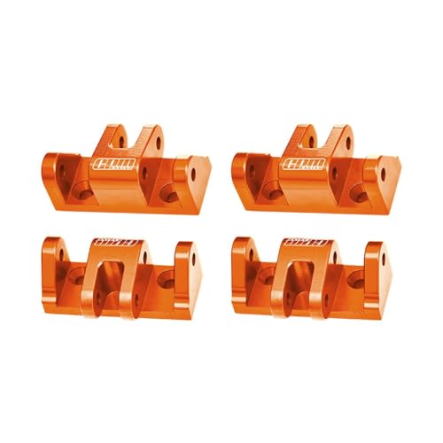 Aluminium 7075-T6 Alloy Lower Shock Mount for LOSI 1/8 LMT 2.0 Grave Digger 4X4 Solid Axle Brushless Monster Truck-LOS04028 Upgrades - Orange von GPM