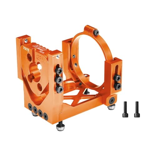 Aluminium 7075-T6 Alloy Oversized Motor Base for Traxxas 1:6 Funco Pro Scale Sand Car 8S / XRT 8S / XRT Ultimate Race Truck Upgrades - Orange von GPM