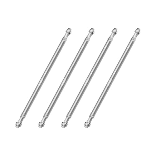 Aluminium 7075-T6 Alloy Upper Link Bar Set for LOSI 1/8 LMT 2.0 Grave Digger 4X4 Solid Axle Brushless Monster Truck-LOS04028 Upgrades - Silver von GPM