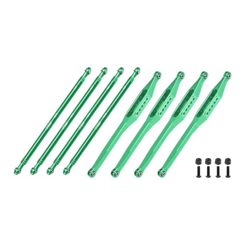 Aluminium 7075-T6 Alloy Upper & Lower Link Bar Set for LOSI 1/8 LMT 2.0 Grave Digger 4X4 Solid Axle Brushless Monster Truck-LOS04028 Upgrades - Green Aluminium 7075-T6 Alloy Upper & Lower Link Bar Set for LOSI 1/8 LMT 2.0 Grave Digger 4X4 Solid Axle Brushless Monster Truck-LOS04028 Upgrades - Green von GPM