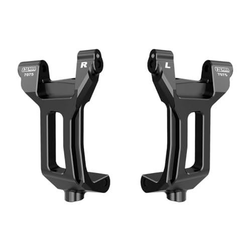 Aluminium Alloy Front Caster Blocks for Traxxas 1/6 Funco Pro Scale 2WD Sand Car 8S-109076-4 Upgrades - Black von GPM