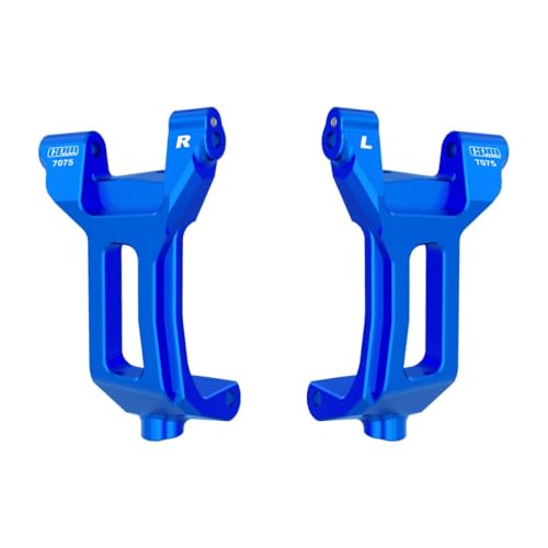 Aluminium Alloy Front Caster Blocks for Traxxas 1/6 Funco Pro Scale 2WD Sand Car 8S-109076-4 Upgrades - Blue von GPM