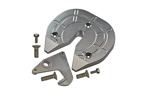 Aluminium Coupler Turntable Hitch for 1:14 Tamiya Tractor Truck and Trailer - 1 Set Silver von GPM