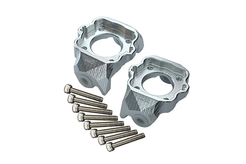 Aluminium Front C-Hubs for Losi 1:8 LMT 4WD Solid Axle Monster Truck LOS04022 / LMT Mega Truck Brushless LOS04024 / LMT Grave Digger/Son-uva Digger LOS04021 Upgrades - 10Pc Set Silver Aluminium Front C-Hubs for Losi 1:8 LMT 4WD Solid Axle Monster Truck LOS04022 / LMT Mega Truck Brushless LOS04024 / LMT Grave Digger/Son-uva Digger LOS04021 Upgrades - 10Pc Set Silver von GPM