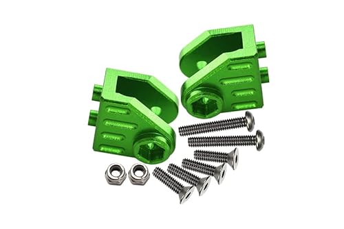 Aluminium Front Or Rear Axle Mount Set For Suspension Links For Losi 1:8 LMT 4WD Solid Axle Monster Truck LOS04022 / Mega Truck Brushless LOS04024 / LMT Grave Digger/Son-uva Digger LOS04021 - Green von GPM