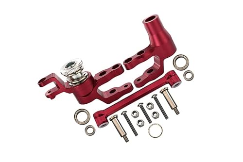 Aluminium Steering Assembly For Traxxas 1:10 4WD MAXX 89076-4 / 4WD MAXX with WideMAXX 89086-4/1:8 4WD Maxx Slash 6S 102076-4 Upgrades - Red Aluminium Steering Assembly For Traxxas 1:10 4WD MAXX 89076-4 / 4WD MAXX with WideMAXX 89086-4/1:8 4WD Maxx Slash 6S 102076-4 Upgrades - Red von GPM