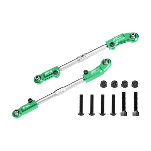 Aluminum 7075-T6 + Stainless Steel Adjustable Front Steering Tie Rod for Arrma 1:8 KRATON 6S EXB V2 V6 / Notorious V5 V6 / Outcast/Talion / 1:7 Big Rock 6S Upgrades - Green von GPM