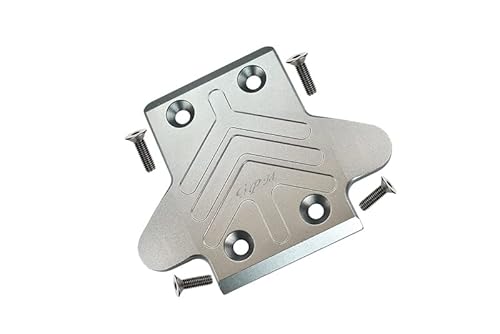 Arrma SENTON/Outcast/Notorious 6S BLX Tuning Teile Aluminium Front Chassis Protection Plate - 1Pc Set Grey Silver von GPM
