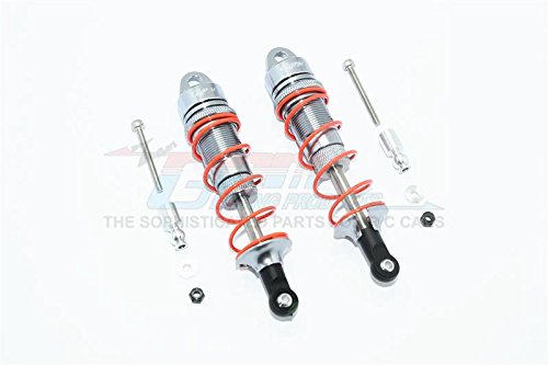 Arrma Senton 6S BLX (AR102654) & Typhon 6S BLX (AR106013) Tuning Teile Aluminium Front Adjustable Dampers 100mm - 1Pr Set Grey Silver von GPM