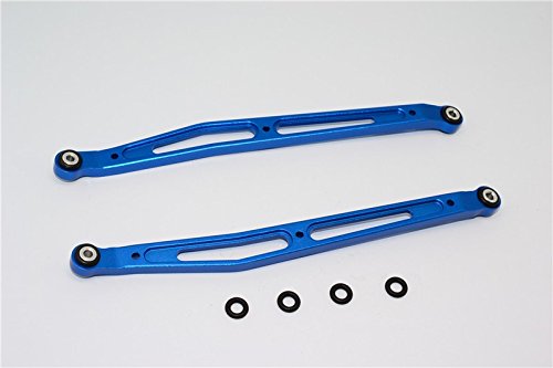 Axial SMT10 Grave Digger (AX90055) Tuning Teile Aluminium Front/Rear Upper Chassis Link Parts - 1Pr Set Blue von GPM